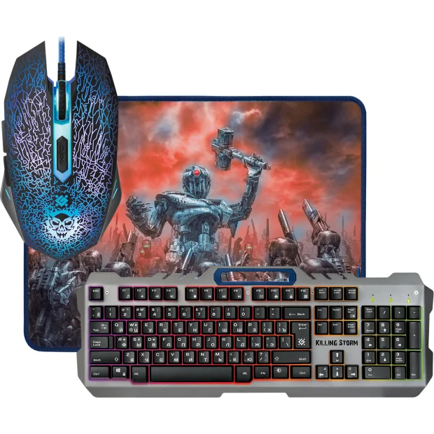Комплект клавиатура + мышь с ковриком Defender Killing Storm MKP-013L RU